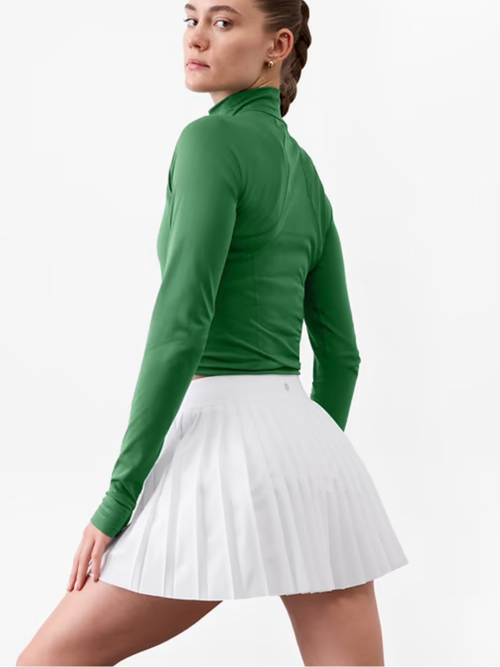 ATHLETA Match Point High Rise 15” Pleated Skort Size LG
